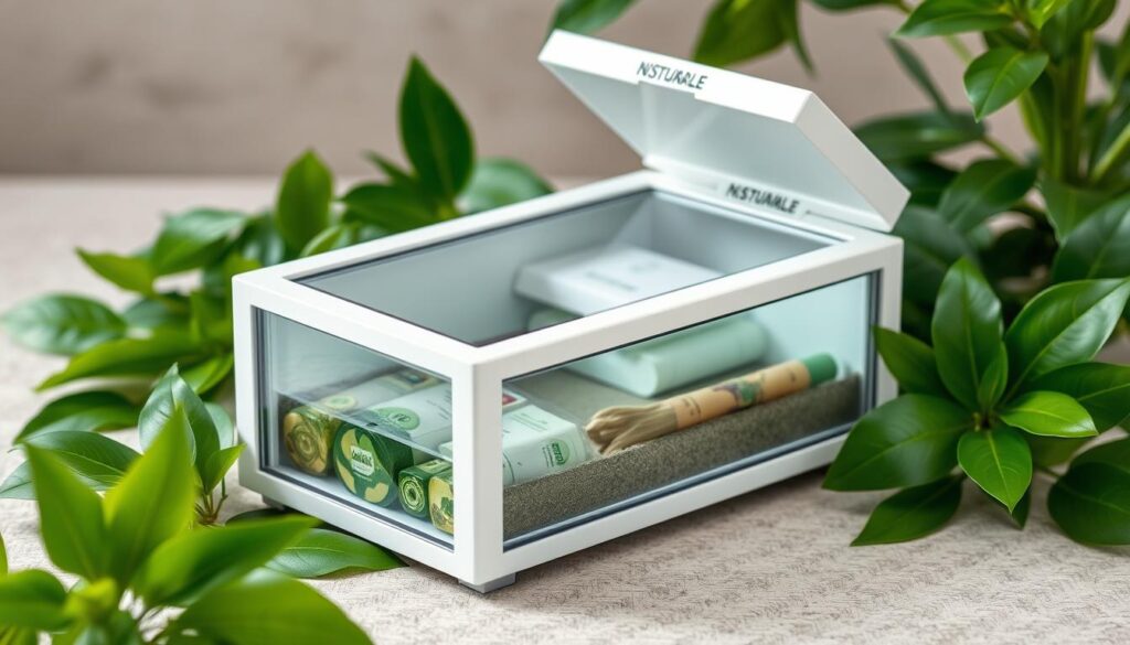 sustainable mobile tempered glass packing box